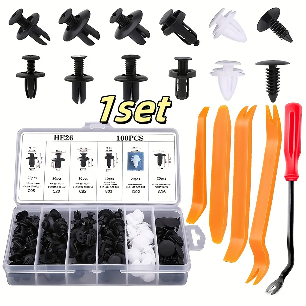 Trim Restorer Plastic - Nieuwe auto-handgereedschapset Auto-demontagegereedschapset Stereo-reparatiegereedschap Dashboard-verwijderingsgereedschap Interieur