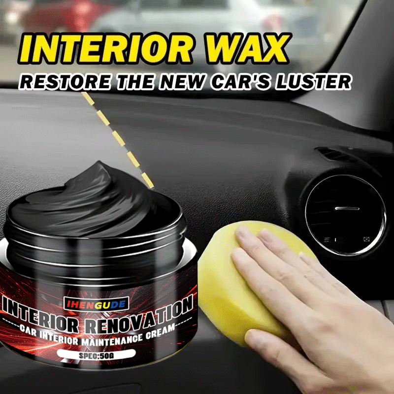 Trim Restorer Plastic - 50g Auto-interieur Onderhoudscrème Zwartmakende Verhelderende Pasta